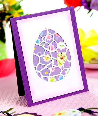 Papercut Egg Easter Card Papercut Egg Easter Card