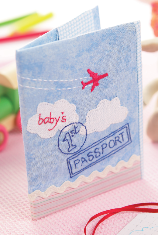 Baby’s First Passport Cover Free Craft Project Stitching Crafts Beautiful Magazine