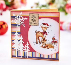 Dainty Deer Christmas Card