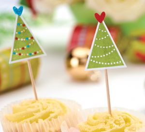 Easy Christmas Cupcake Toppers
