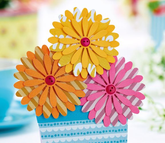 Five Layered Flower Cards - Free Card Making Downloads | Card Making ...