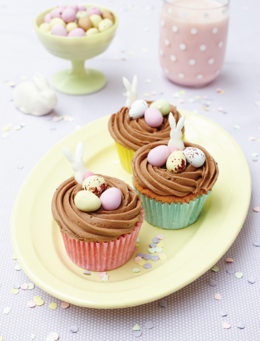 Chocolate Easter Nest Cupcakes - Free Card Making Downloads | Baking ...