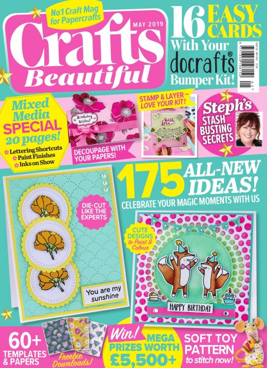 Crafts Beautiful May 2019 Issue 332 Template Pack - Free Card Making ...