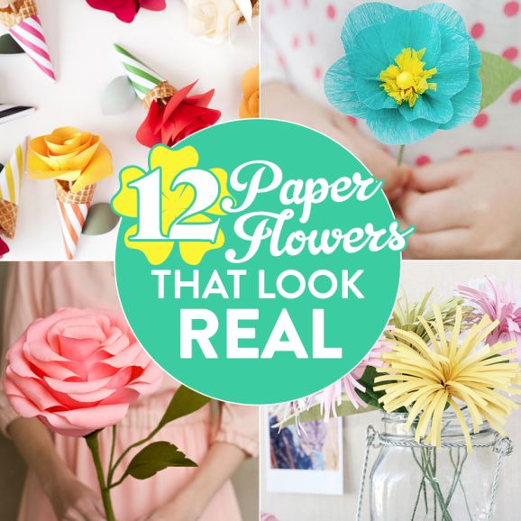 12 Paper Flowers That Look Real
