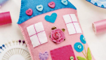 Sweet Stitched Cottage Pincushion Sweet Stitched Cottage Pincushion