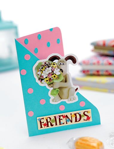 Wallace & Gromit Flower Card