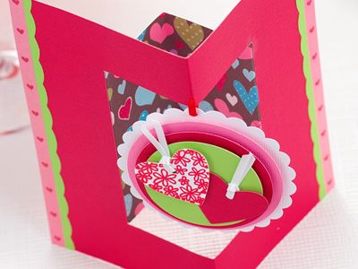 Die Cut Heart Valentine’s Day Card Die Cut Heart Valentine’s Day Card