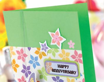 Dimensional Butterfly Happy Anniversary Card