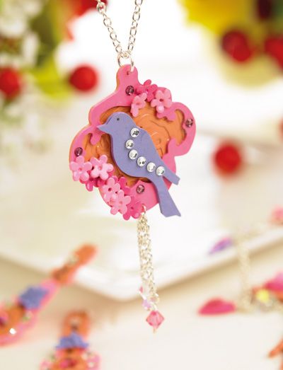 Girl’s Bird Clay Jewellery Set