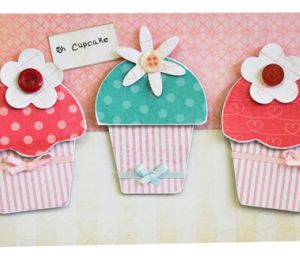 Die-cut Cupcake Birthday Cards Die-cut Cupcake Birthday Cards