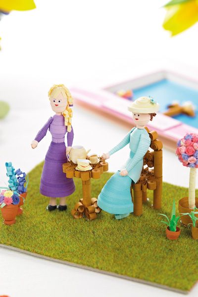 Quilled Tea Party Set Quilled Tea Party Set