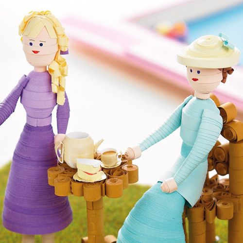 Quilled Tea Party Set Quilled Tea Party Set
