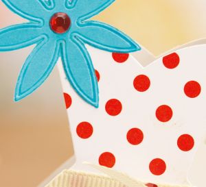 Retro Polka Dot Red Dress Card Retro Polka Dot Red Dress Card