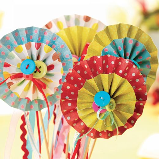 Paper Rosette & Pinwheel Bouquet, Frame & Card Paper Rosette & Pinwheel Bouquet, Frame & Card
