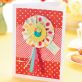 Paper Rosette & Pinwheel Bouquet, Frame & Card