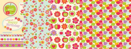 Apple, Floral, Bird Birthday & Well Wishes Free Papers and Sentiments Apple, Floral, Bird Birthday & Well Wishes Free Papers and Sentiments