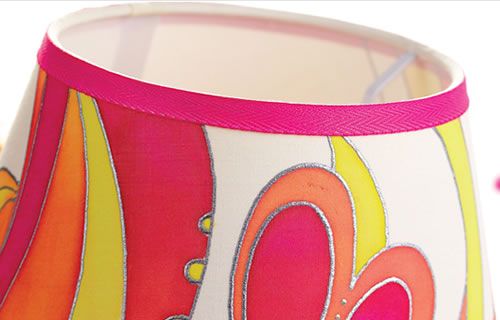 Painted Fish Silk Lampshade