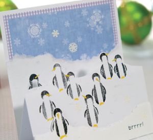 Penguin Christmas Step Card Penguin Christmas Step Card