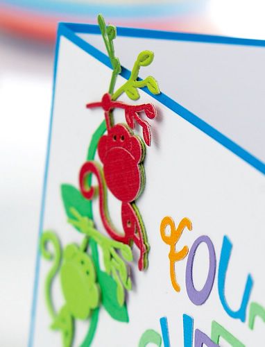 Die Cut Monkey Children’s Card Die Cut Monkey Children’s Card
