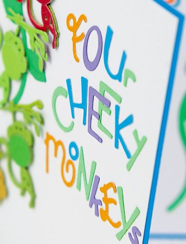 Die Cut Monkey Children’s Card Die Cut Monkey Children’s Card