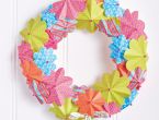 Paper Flower Wreath Paper Flower Wreath