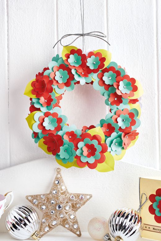 Paper Christmas Wreath + Card