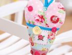 Folksy Heart Cross-Stitch Chart Folksy Heart Cross-Stitch Chart