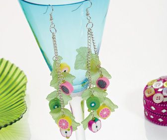 Fruit Fusion Chain Earrings