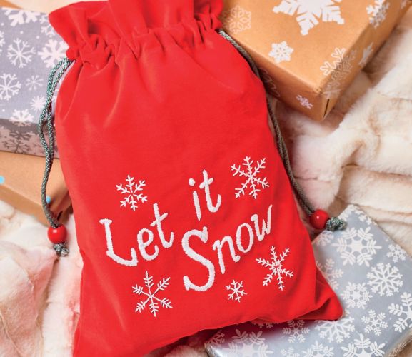 Embroider a Festive Gift Sack