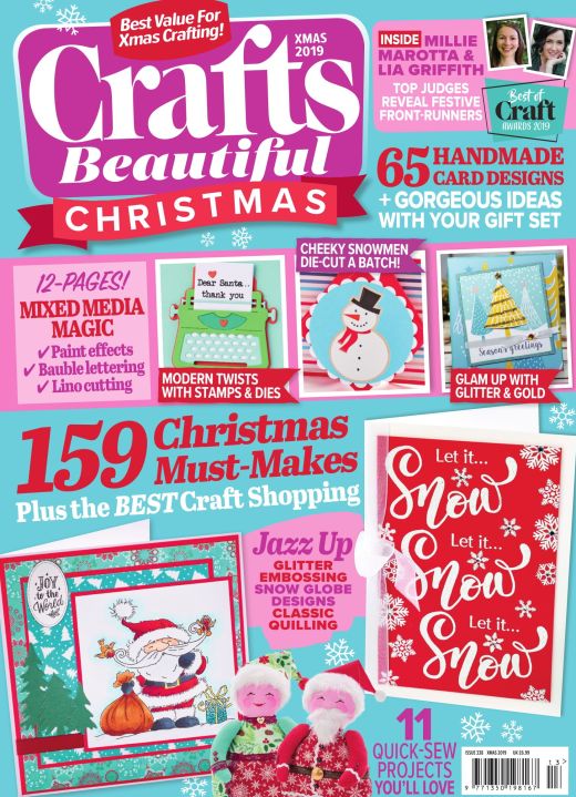 Crafts Beautiful Christmas Special 2019 Issue 338 Template Pack