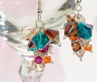 Bright Beaded Earrings