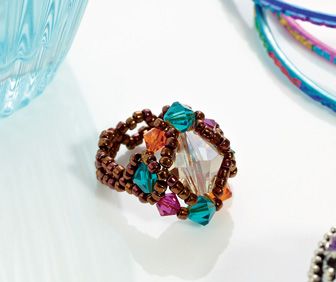 Bright Beaded Ring