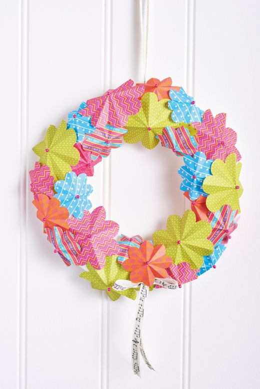 Spring Paper Wreath