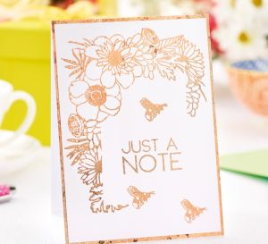 Metallic Gilding Thank You Card