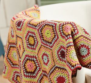 Hexagon Crochet Blanket