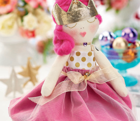 Pretty In Pink Stitched Princess Doll