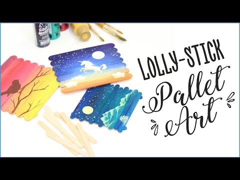 Lolly Stick Pallet Art Lolly Stick Pallet Art