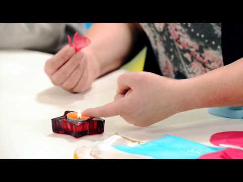 Organza Flowers - Curling with a Flame Organza Flowers - Curling with a Flame