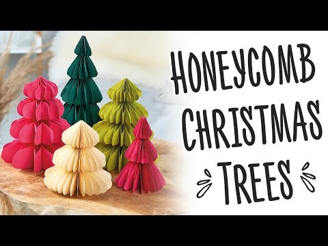 Honeycomb Christmas Trees Tutorial Honeycomb Christmas Trees Tutorial
