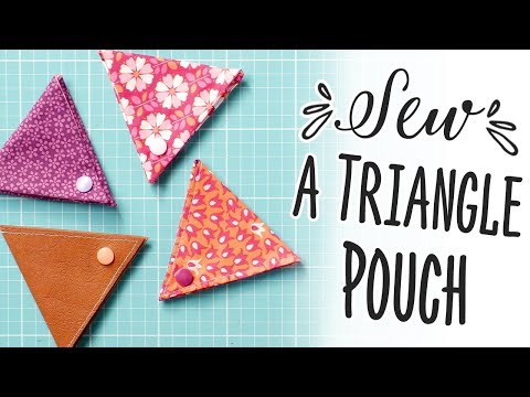 How To Sew An Easy Triangle Pouch How To Sew An Easy Triangle Pouch
