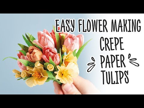 How To Make Crepe Paper Tulips How To Make Crepe Paper Tulips