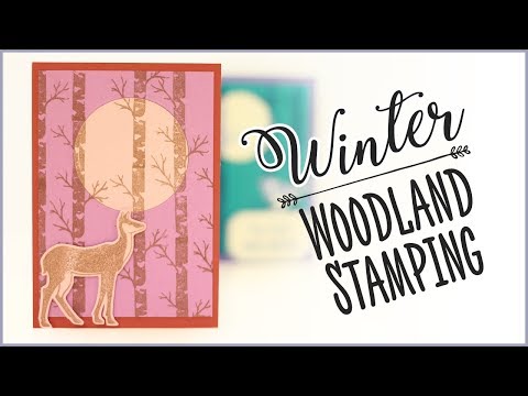 Winter Woodland Stamping Winter Woodland Stamping