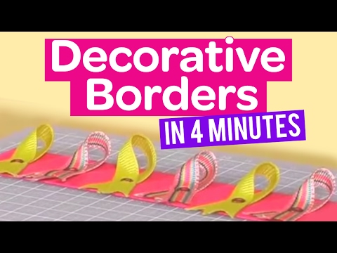 How to create decorative borders in 4 minutes How to create decorative borders in 4 minutes