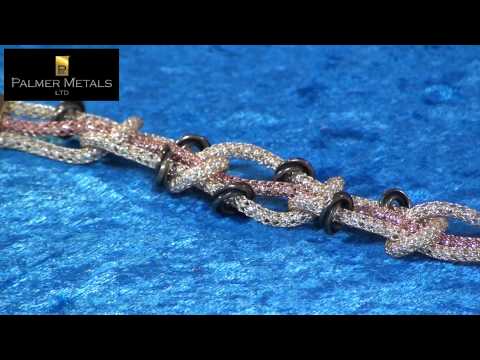How to Make a Chain Bracelet using Silver Silk How to Make a Chain Bracelet using Silver Silk