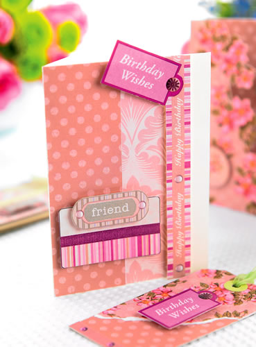 Polka Dot Pink Friend Card Polka Dot Pink Friend Card