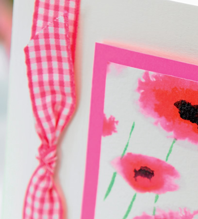 Watercolour Poppy Card Watercolour Poppy Card
