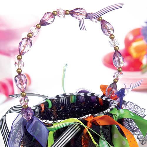 Fabric Trick or Treat Halloween Basket Fabric Trick or Treat Halloween Basket