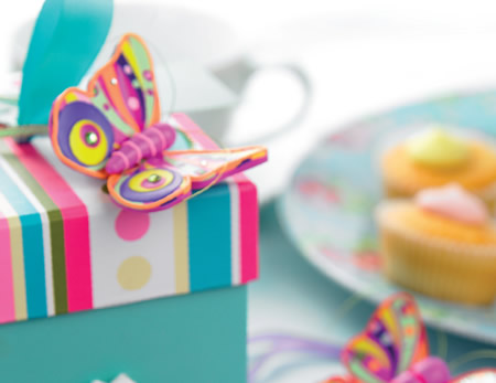 Colourful Polymer Clay Butterfly Colourful Polymer Clay Butterfly