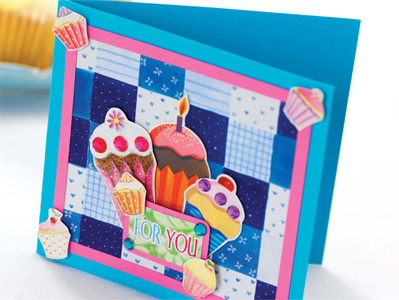 Cupcake Baking Themed Card Cupcake Baking Themed Card