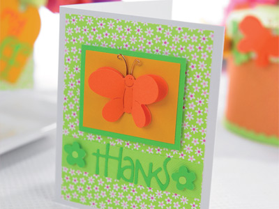 3-D Butterflies Homemade Box & Card 3-D Butterflies Homemade Box & Card
